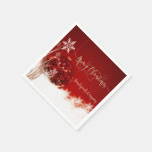 Elegante Kerstbal Servet (Hoek)