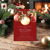 Elegante Kerstbal Vakantiefeestje Kaart