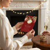 Elegante Kerstbal Vakantiefeestje Kaart