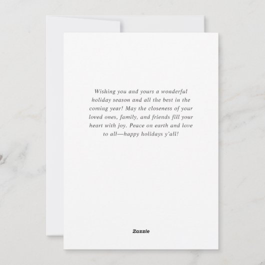 Elegante Kerstbal Zakelijke Groet Feestdagenkaart (Achterkant)