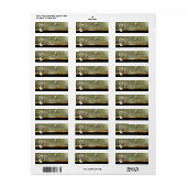 Elegante Kerstballen, Glans, Groen Etiket (Full Sheet)
