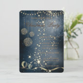Elegante Kerstballen, Kerstfeest Kaart (Staand voorkant)