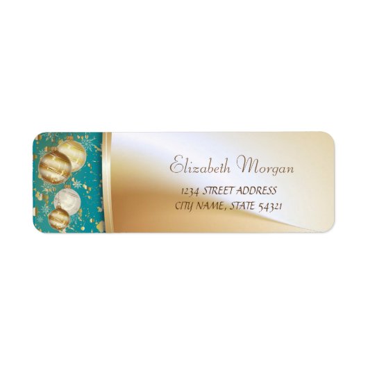 Elegante Kerstballen, Label (Voorkant)