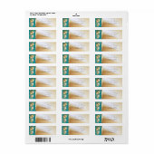 Elegante Kerstballen, Label (Full Sheet)