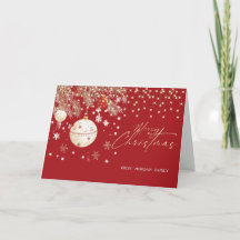 Elegante kerstballen snoer lichten rood