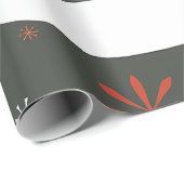 Elegante kerstbomen en sneeuwvlokken cadeaupapier (Rol Hoek)