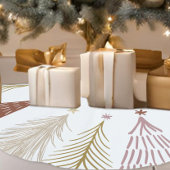 Elegante kerstbomen Feestelijk vakantiepatroon Fleece Kerstboom Rok