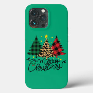 Elegante kerstbomen geplant Case-Mate iPhone case