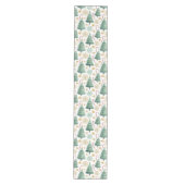 Elegante Kerstbomen Klassieke Kerstloper Medium Tafelloper (Voorkant)