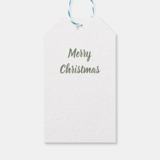 Elegante kerstbomen & rendier cadeau label cadeaulabel (Achterkant)