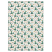 Elegante kerstbomen tafelkleed candy cane kunst (Voorkant)