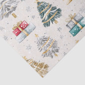Elegante kerstbomen  tissuepapier (Detail)
