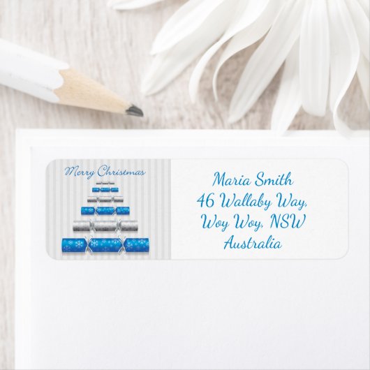 Elegante kerstbonbons etiket (Insitu)