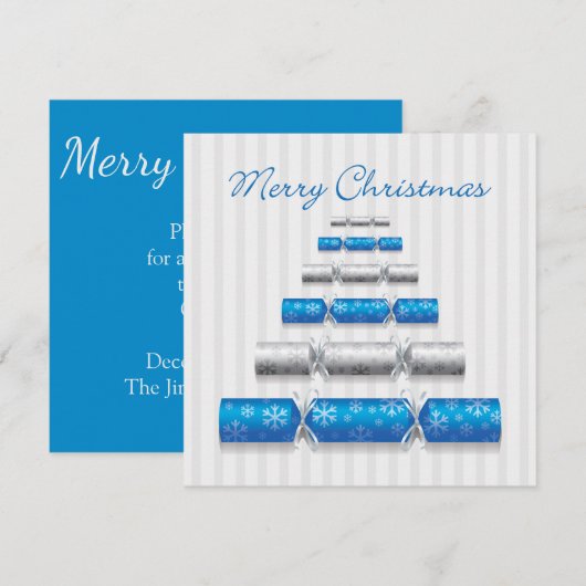 Elegante kerstbonbons kaart (Voorkant / Achterkant)