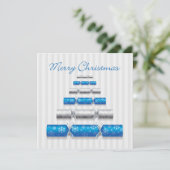 Elegante kerstbonbons kaart (Staand voorkant)