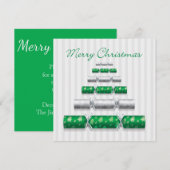 Elegante kerstbonbons kaart (Voorkant / Achterkant)