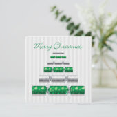 Elegante kerstbonbons kaart (Staand voorkant)