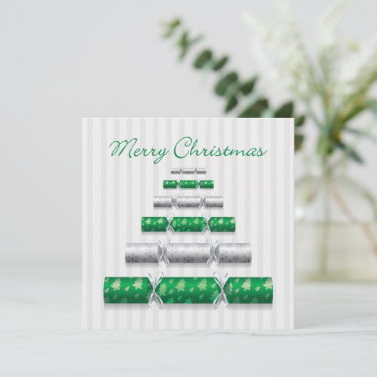 Elegante kerstbonbons kaart (Staand voorkant)