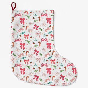 Elegante Kerstboog en snoeppatroon Grote Kerstsok