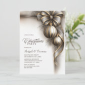 Elegante Kerstboog Kerstfeest Kaart (Staand voorkant)