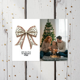 Elegante Kerstboog Kerstvakantie Feestdagenkaart