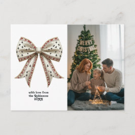 Elegante Kerstboog Kerstvakantie Feestdagenkaart