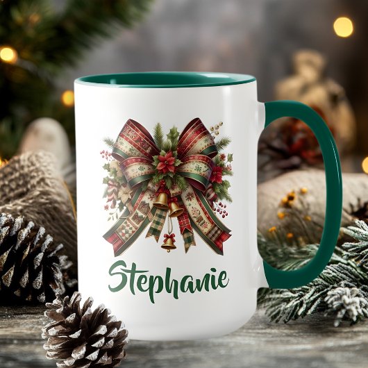 Elegante Kerstboog Mok Cadeau