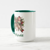 Elegante Kerstboog Mok Cadeau (Voorkant links)