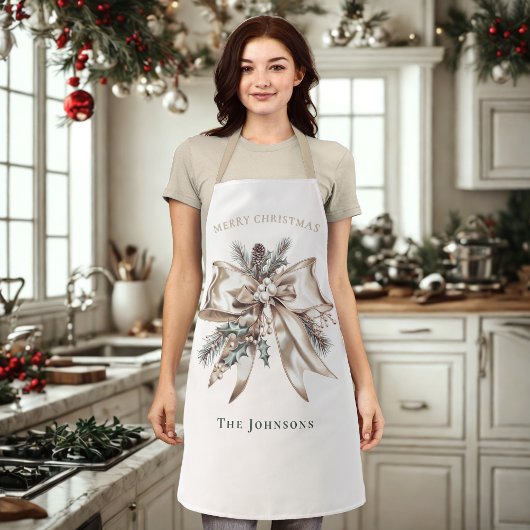 Elegante Kerstboog Persoonlijk Schort