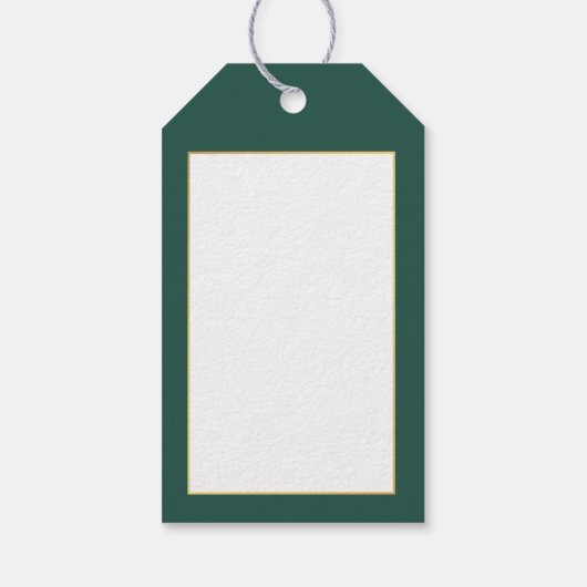 Elegante kerstboom Bloemen verheugen Cadeaulabel (Achterkant)