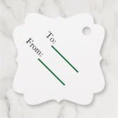 Elegante kerstboom cadeaubijsluiter bedankjes labels (Achterkant)