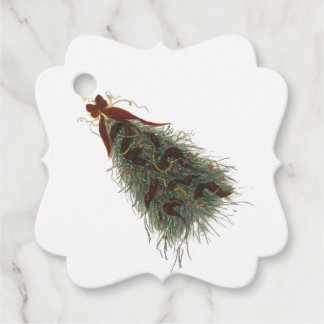 Elegante kerstboom cadeaubijsluiter bedankjes labels