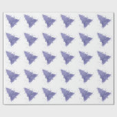Elegante kerstboom | Charmante Lavendel Paarse Cadeaupapier (Vlak)