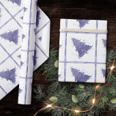 Elegante kerstboom | Charmante Lavendel Paarse Cadeaupapier