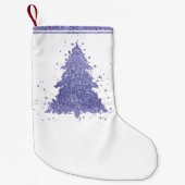 Elegante kerstboom | Charmante Lavendel Paarse Kleine Kerstsok (Voorkant)