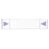 Elegante kerstboom | Charmante Lavendel Paarse Korte Tafelloper (Horizontaal)