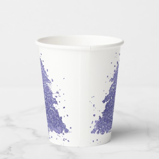 Elegante kerstboom | Charmante Lavendel Paarse Papieren Bekers (Rechts)