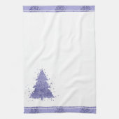 Elegante kerstboom | Charmante Lavendel Paarse Theedoek (Verticaal)