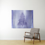 Elegante Kerstboom | Charmerende Lavendel Paars Wandkleed (In Situ (horizontaal))