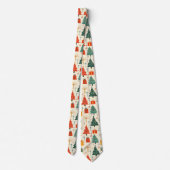 Elegante Kerstboom en Cadeaupatroon Stropdas (Achterkant)