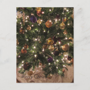 Elegante Kerstboom Feestdagenkaart