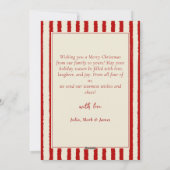 Elegante Kerstboom Feestelijke Kerstkaart (Achterkant)