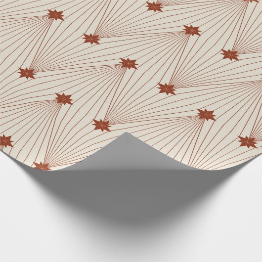 Elegante kerstboom geometrisch cadeaupapier (Hoek)