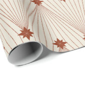 Elegante kerstboom geometrisch cadeaupapier (Rol Hoek)