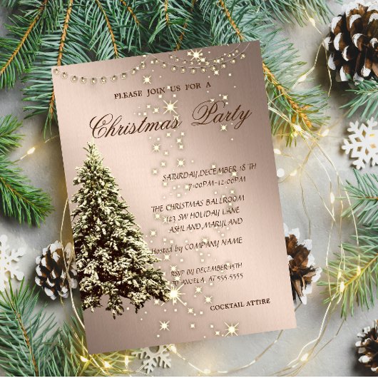 Elegante Kerstboom, Glans, Kerstfeest Kaart