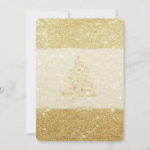 Elegante Kerstboom, Glittery, de Partij van Kaart (Achterkant)