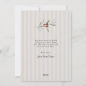 Elegante kerstboom in porseleinen pot feestdagenkaart (Achterkant)