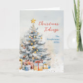 Elegante kerstboom  kaart (Voorkant)