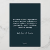 Elegante kerstboom Kaart Vrolijke kerstwens (Achterkant)