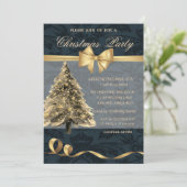 Elegante Kerstboom Kerstfeest , Strik, Kerstfeest Kaart (Staand voorkant)
